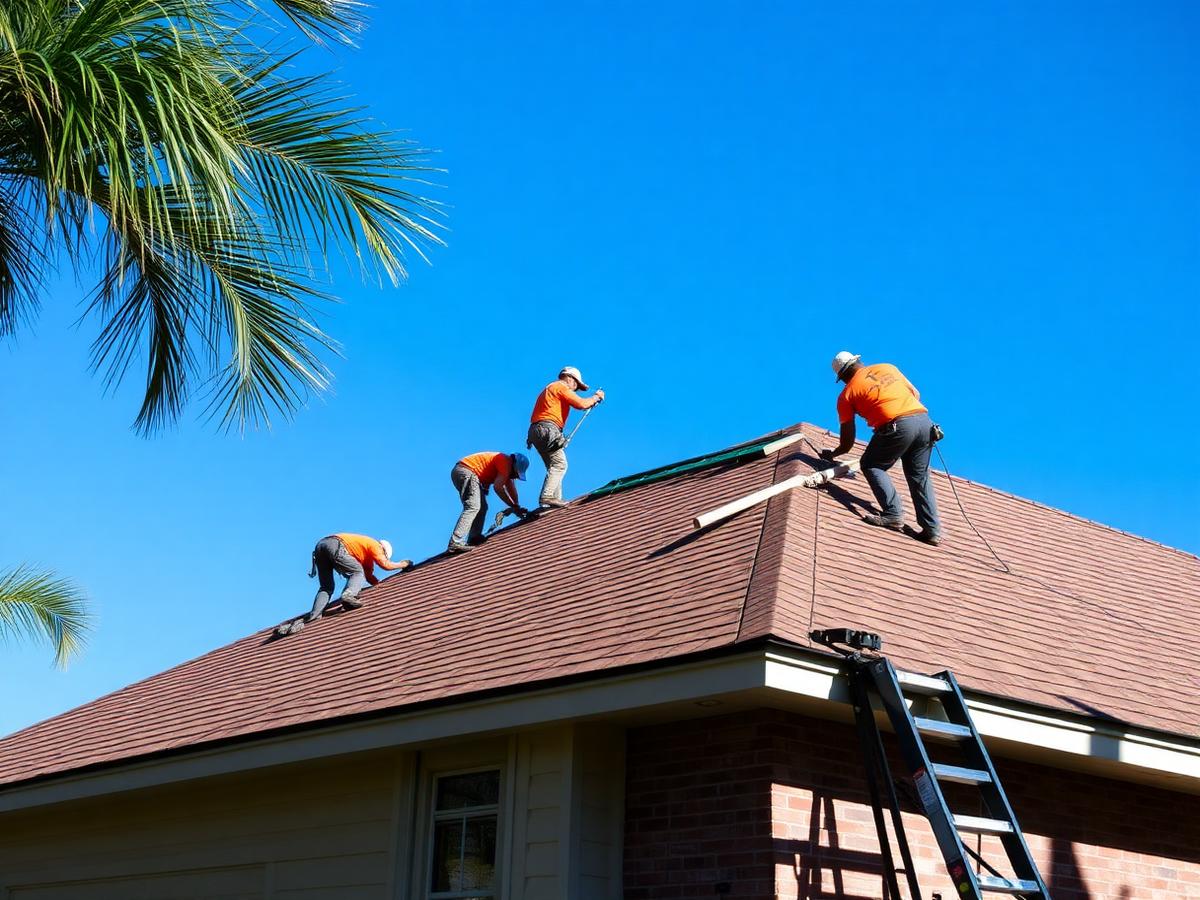 Metal work being installed on a building